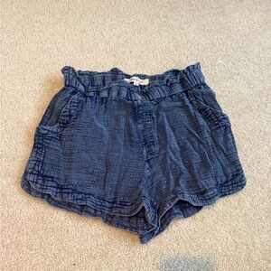 Rip Curl High Waist Blue Shorts with Elastic Waistband
